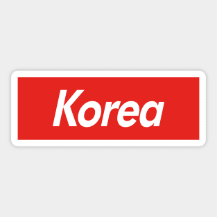 Korea Box Logo Sticker